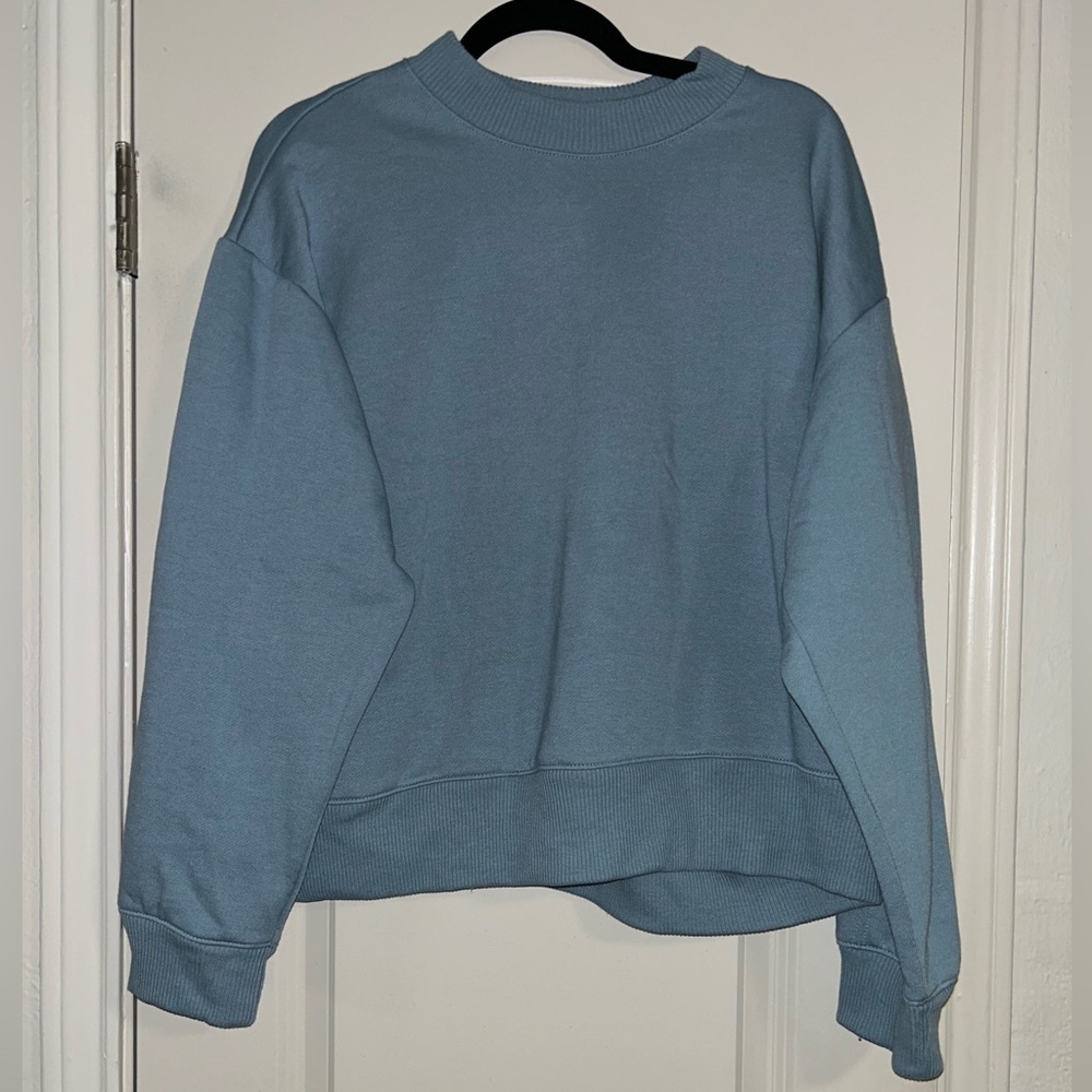 a new day Blue Crewneck Sweatshirt